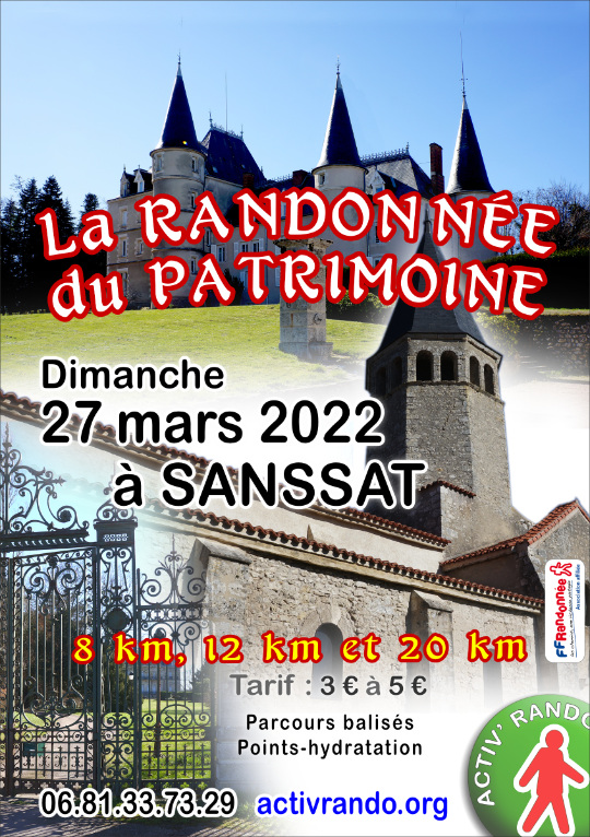 affiche de la randonnee Autour-de-Vichy 2020, Allier, Auvergne, France